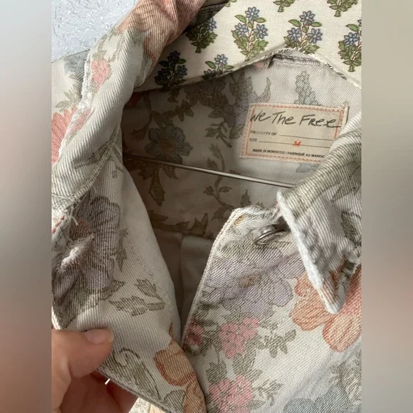Free People Opal Swing Printed Denim Jacket 💫 - Picture 6 of 9